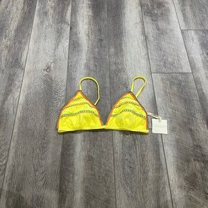 Ondademar Yellow Bikini Top‎